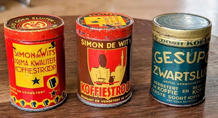Koffiestroop Simon de Wit Zaanstreek Wormerveer Zwartsluis, Verzamelen, Blikken, Zo goed als nieuw, Ophalen of Verzenden