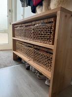Kast steigerhout  + manden, Huis en Inrichting, Ophalen, Zo goed als nieuw, 25 tot 50 cm, 50 tot 100 cm