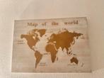 Wereldkaart Wanddecoratie 78x55cm, Ophalen of Verzenden, Zo goed als nieuw