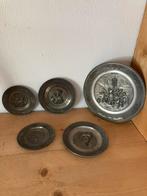 Tinnen bordjes, Antiek en Kunst, Antiek | Tin, Ophalen