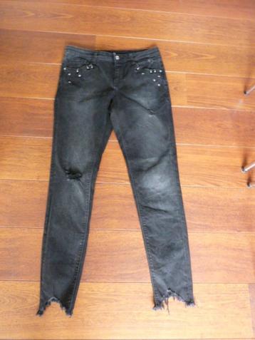 zwart jeans spijkerbroek met zilveren details C&A mt 38 the  beschikbaar voor biedingen