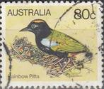 Australië -1.28- 1980 - Vogels - Regenboogpitta, Postzegels en Munten, Postzegels | Oceanië, Verzenden, Gestempeld