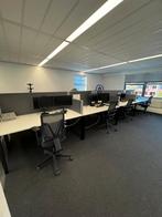 Te koop bureaus / werkplekken ( wit of eiken blad ) 25x, Werkplek, Verzenden, Gebruikt, Bureau