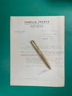 Chapuis Frères Motorcycle Factory Letter 1939 FRA (Org.), Ophalen of Verzenden, Gebruikt, Motoren