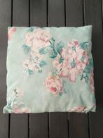 Kussen met bloemen motief, Ophalen of Verzenden, Zo goed als nieuw, Vierkant