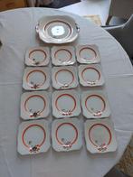 ART DECO GEBAKSSERVIES 13 DELIG., Antiek en Kunst, Antiek | Servies compleet, Ophalen