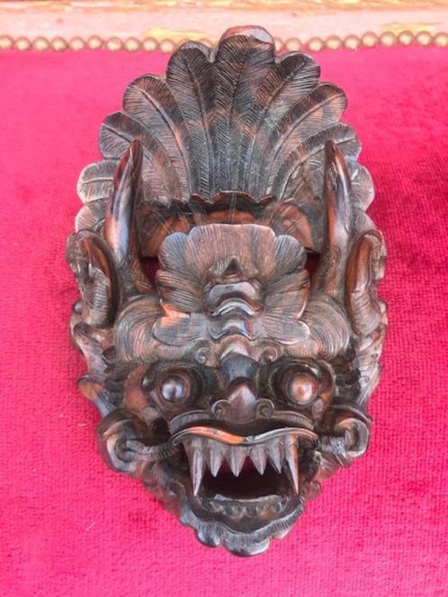 aziatica: zeer mooie houten Barong wandhanger, Bali, Antiek en Kunst, Kunst | Niet-Westerse kunst, Ophalen of Verzenden