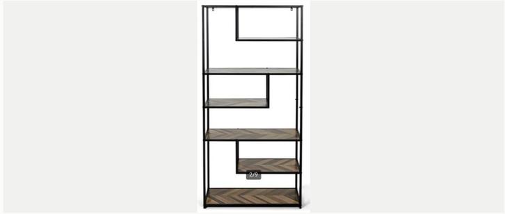 wandkast visgraat | vakkenkast boekenkast | open kast  NIEUW, Huis en Inrichting, Kasten | Wandmeubels, Nieuw, Minder dan 100 cm