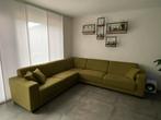 Hoekbank mosgroen, Huis en Inrichting, Banken | Complete zithoeken, Ophalen, Gebruikt, Stof