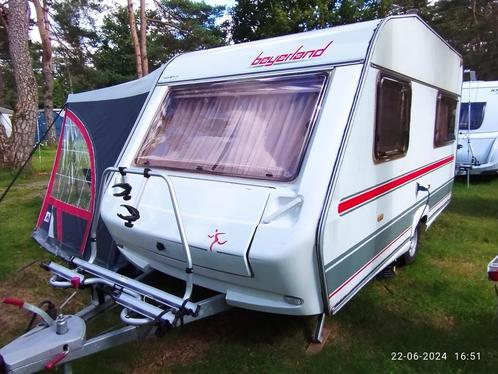 IZGS Caravan Beyerland Sprinter 390D + mover, Caravans en Kamperen, Caravans, Particulier, tot en met 4, 750 - 1000 kg, Treinzit