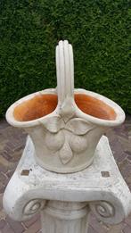 mooi terracota bloemenmand mandje geglazuurde binnenzijde, Tuin en Terras, Rond, Zo goed als nieuw, Minder dan 25 cm, Aardewerk