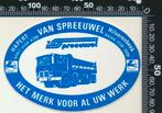 Sticker: Van Spreeuwel - Pegaso - Hapert - Hilvarenbeek, Verzamelen, Stickers, Ophalen of Verzenden, Zo goed als nieuw, Bedrijf of Vereniging