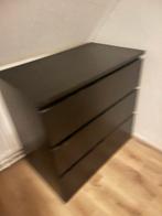 MALM ikea ladekast (2!)zwart bruin 3 lades, Ophalen, 50 tot 100 cm, Zo goed als nieuw, 3 of 4 laden