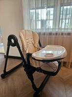 Eetstoel beige zwart, Kinderen en Baby's, Kinderstoelen, Ophalen of Verzenden, Zo goed als nieuw, Meegroeistoel