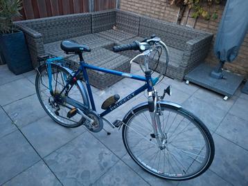 Blauwe peugeot herenfiets 3x8 versnellingen beschikbaar voor biedingen