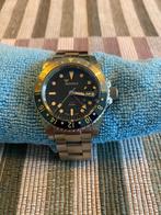 Squale 30 Atmos Tropic GMT Ceramic, Overige merken, Leer, Polshorloge, Ophalen of Verzenden