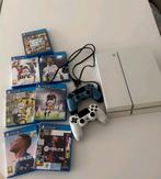 Witte PS4 met 2 controllers en spellen, Ophalen