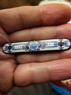 Michaela Frey  broche, Verzenden, Gebruikt, Blauw, Overige materialen