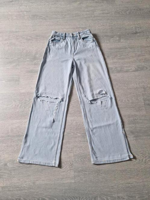 High waist spijkerbroek maat 152 van h&m., Kinderen en Baby's, Kinderkleding | Maat 152, Gebruikt, Meisje, Broek, Ophalen of Verzenden