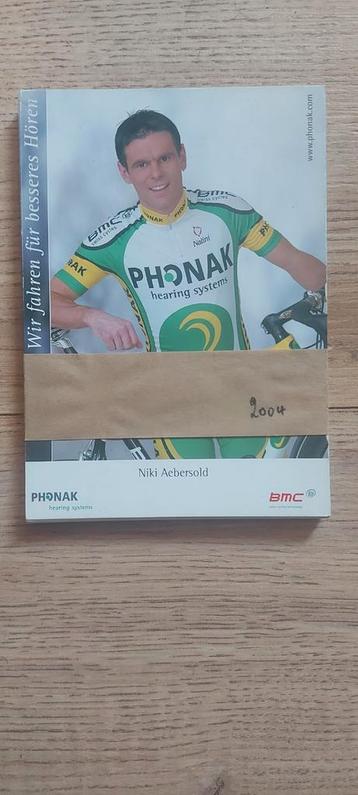 Phonak Wielrennerskaarten fotokaarten 2004 beschikbaar voor biedingen