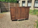 kast eiken. 184 breed 122 hoog 60 diep, Ophalen, Zo goed als nieuw, 25 tot 50 cm