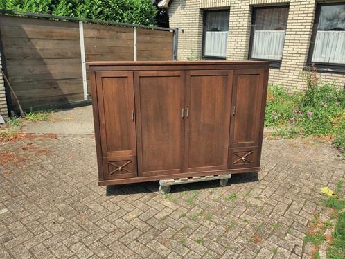 kast eiken. 184 breed 122 hoog 60 diep, Huis en Inrichting, Kasten | Buffetkasten, Zo goed als nieuw, 25 tot 50 cm, Ophalen