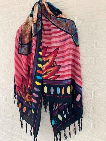 Grote Sjaal shawl Pareo stola omslagdoek met print Vlinder beschikbaar voor biedingen