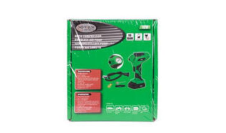 Accu compressor, NU € 34,99, 10 bar, 12 V, 1.3 Ah, Doe-het-zelf en Verbouw, Compressors, Nieuw, Minder dan 6 bar, Minder dan 25 liter