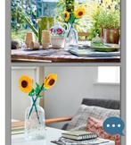 1  zonnebloem van bouwsteentjes, Ophalen of Verzenden, Zo goed als nieuw