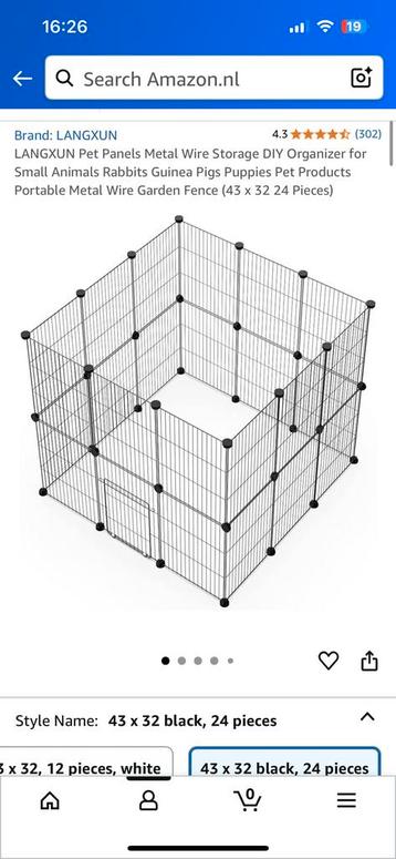 24 panelen met accessoires voor kleine dieren. beschikbaar voor biedingen
