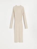 Reserved beige SLIM-FIT JURK van stretchmateriaal, Kleding | Dames, Beige, Reserved, Ophalen of Verzenden, Onder de knie