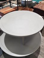 Salontafel  grijs met diameter 80  H 40   20 euro, Caravans en Kamperen, Caravan accessoires, Ophalen of Verzenden