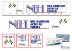 Vrachtauto decal 1:50 Nils Hanssons Zweden ( type 1 ), Verzenden, Nieuw, Bus of Vrachtwagen, Overige merken