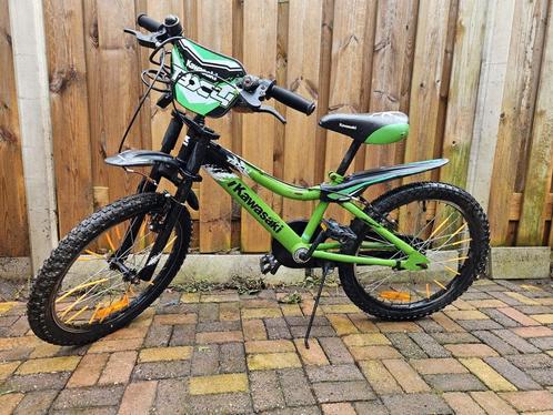 Kawasaki kinderfiets, Fietsen en Brommers, Fietsen | Crossfietsen en BMX, Gebruikt, 20 tot 24 inch, Staal, Ophalen