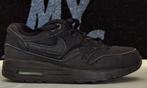 Nike air max 1 - essential all black, Verzenden, Zwart, Nike, Sneakers of Gympen