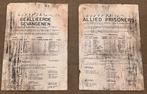 POW strooibiljetten KNIL Japanse Krijgsgevangenkampen, Ophalen of Verzenden, Overige soorten, Azië, Foto of Poster