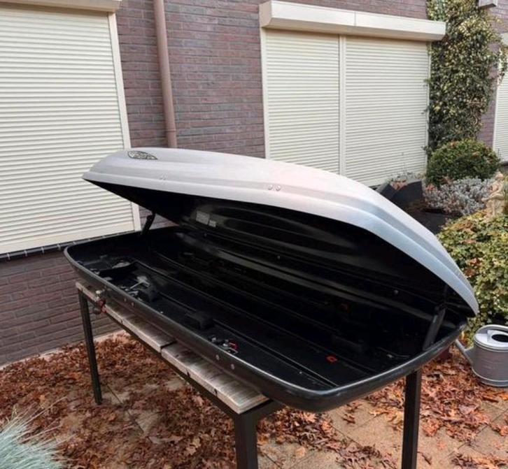 Hapro Carver 8.4 Dakkoffer - Ruim en Betrouwbaar!, Auto diversen, Dakkoffers, Gebruikt, Ophalen
