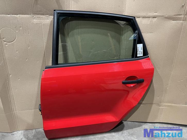VW POLO 5 6R 6C Rood links achter deur portier 2009-2016, Auto-onderdelen, Carrosserie en Plaatwerk, Deur, Volkswagen, Gebruikt
