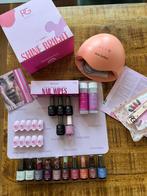 Pink gellac complete set incl. lamp, 10 kleuren en peel base, Ophalen, Zo goed als nieuw, Overige kleuren, Handen en Nagels