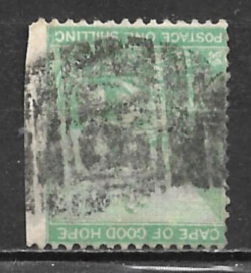 Cape Of Good Hope 1864 1 Shilling wing margin zie scan, Postzegels en Munten, Postzegels | Afrika, Gestempeld, Zuid-Afrika, Verzenden