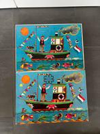 Oude Vintage Jumbo Puzzel - Boot, Ophalen of Verzenden, Meer dan 50 stukjes, Gebruikt, 4 tot 6 jaar