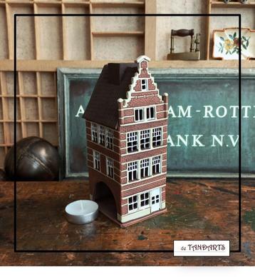 Belgisch keramisch huisje BEL04, voor theelichtje – 18,5 cm beschikbaar voor biedingen