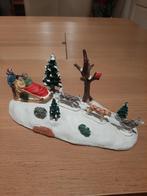 Honden slee set lemax kersdorp miniatuur, Diversen, Kerst, Ophalen of Verzenden, Zo goed als nieuw