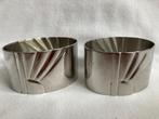2x antieke GERO servetring model 5013, zilmeta, Antiek en Kunst, Antiek | Bestek, Ophalen