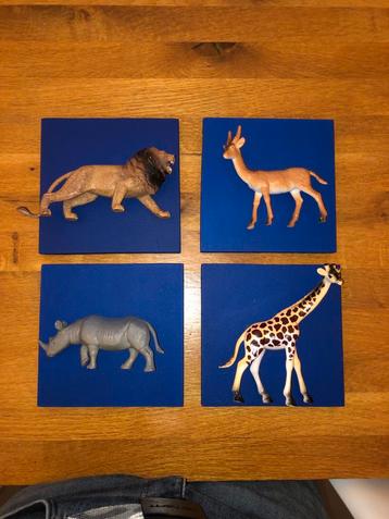 Safari dieren 3D schilderijen hand gemaakt beschikbaar voor biedingen