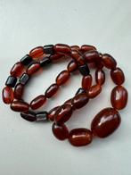 Antieke Bakeliet Ketting, Ophalen of Verzenden, Gebruikt, Bruin, Kunststof