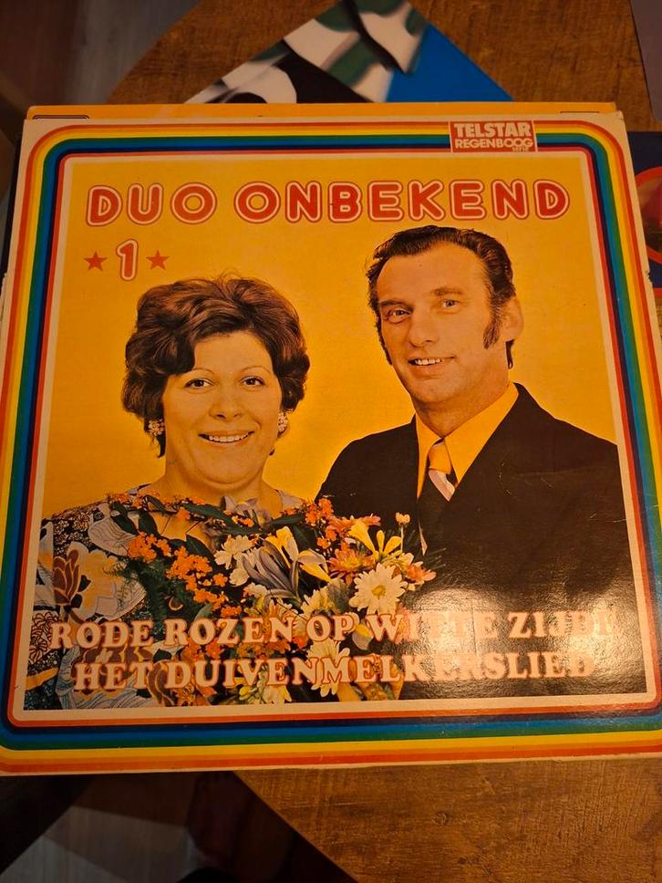 Duo Onbekend - Rode Rozen Op Witte Zijde LP, Cd's en Dvd's, Vinyl | Overige Vinyl, Gebruikt, 12 inch, Ophalen of Verzenden