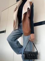 Bodywarmer of gilet met imitatiebont NIEUW, Kleding | Dames, Bodywarmers, Maat 38/40 (M), Bruin, Nieuw, Ophalen of Verzenden