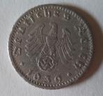 1939 F 50 Reichspfennig Deutsches Reich, Ophalen of Verzenden, Duitsland, Losse munt