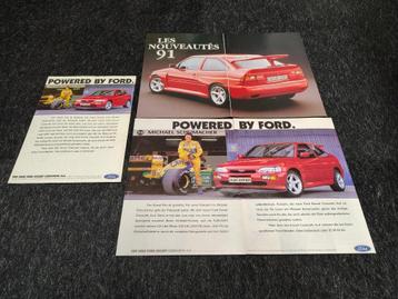 3x Reclame (A4) Ford Escort Cosworth (1991)   beschikbaar voor biedingen